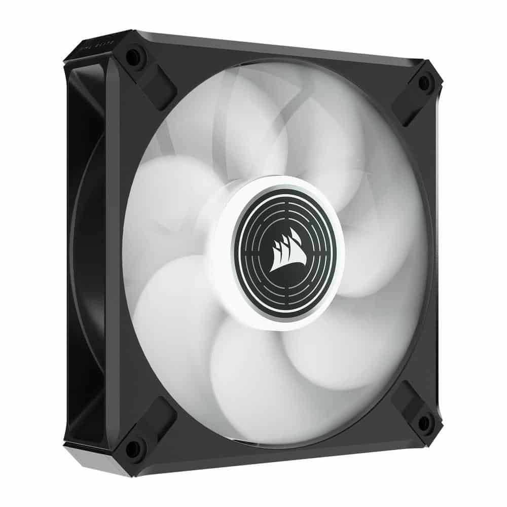 (image for) Corsair ML120 LED ELITE 120mm White LED Fan Single Pack Black